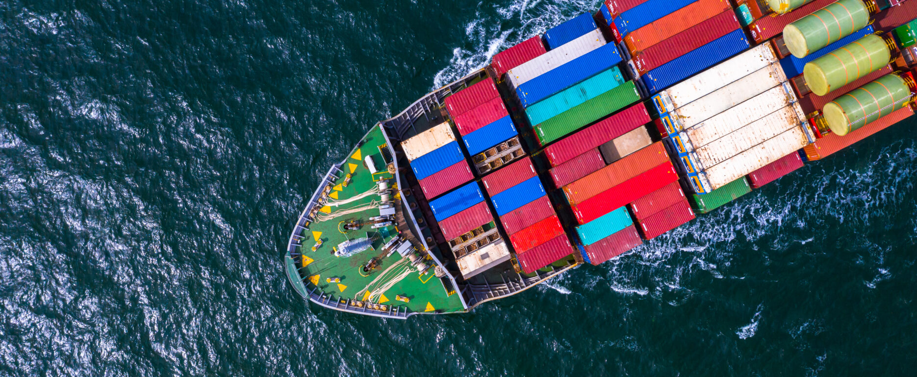 Afbeelding van een containerschip om het jobdomein aan te tonen